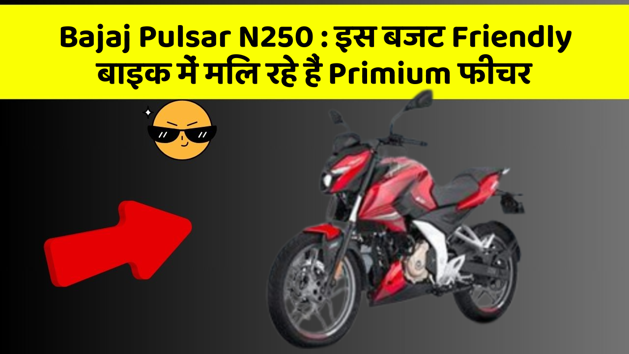 Bajaj Pulsar N250 : इस बजट Friendly बाइक में मिल रहे हैं Primium फीचर