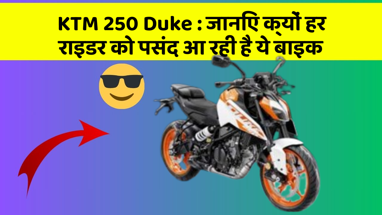 KTM 250 Duke : जानिए क्यों हर राइडर को पसंद आ रही है ये बाइक